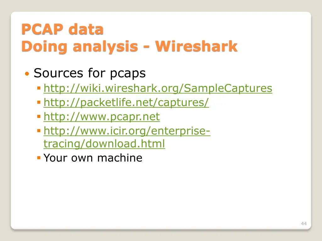 pcap data doing analysis wireshark 2