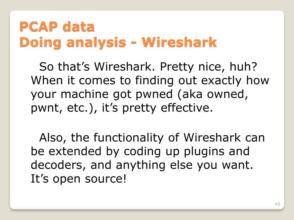 pcap data doing analysis wireshark 3