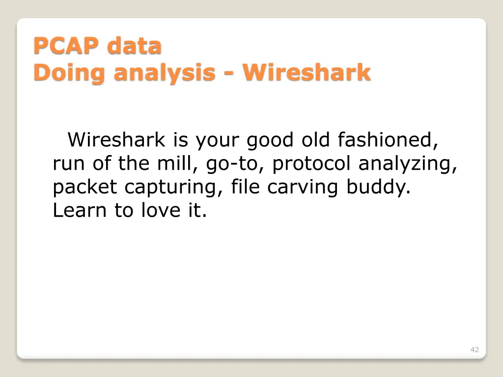 pcap data doing analysis wireshark