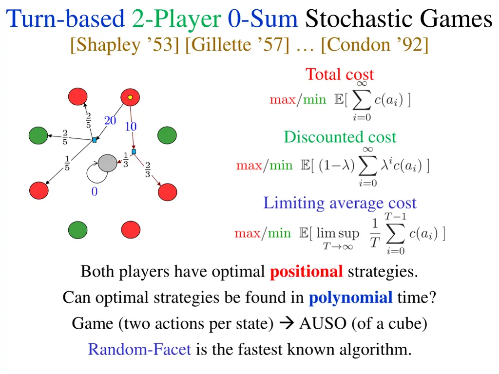 turn based 2 player 0 sum stochastic games