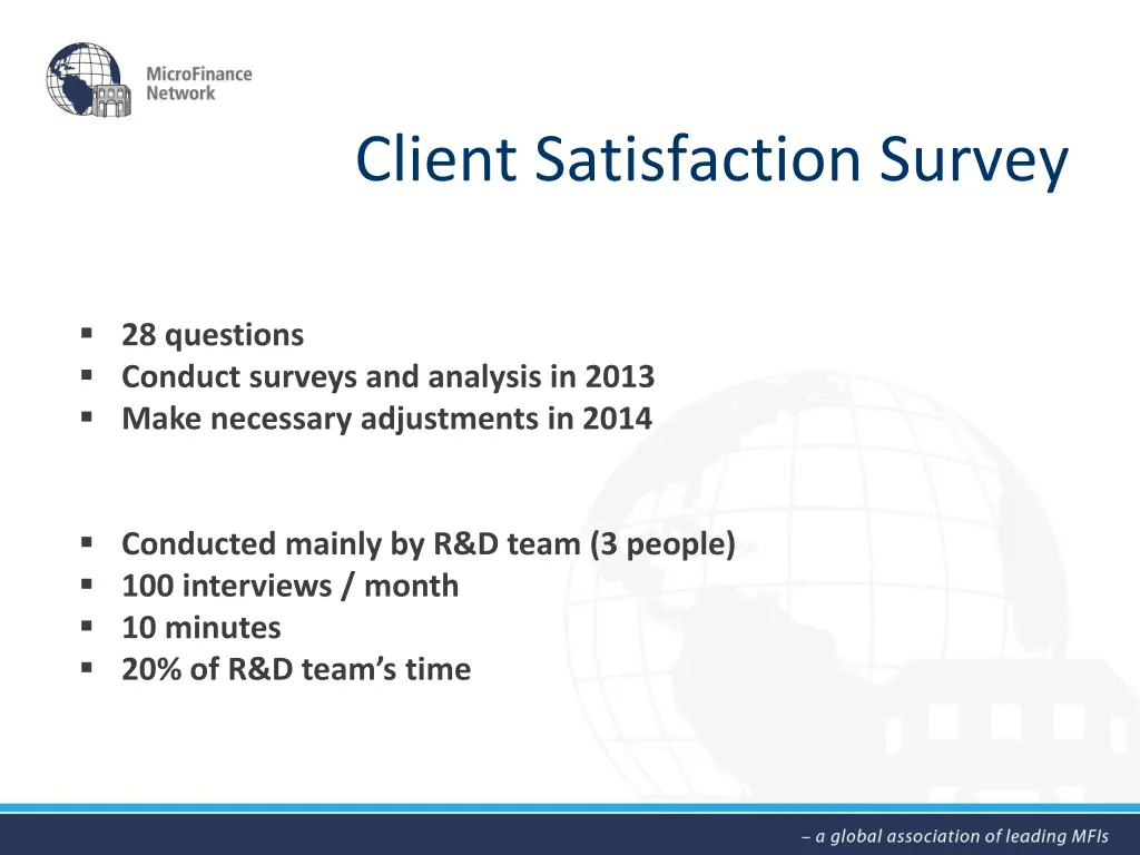 client satisfaction survey