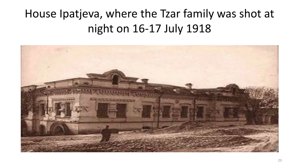 house ipatjeva where the tzar family was shot