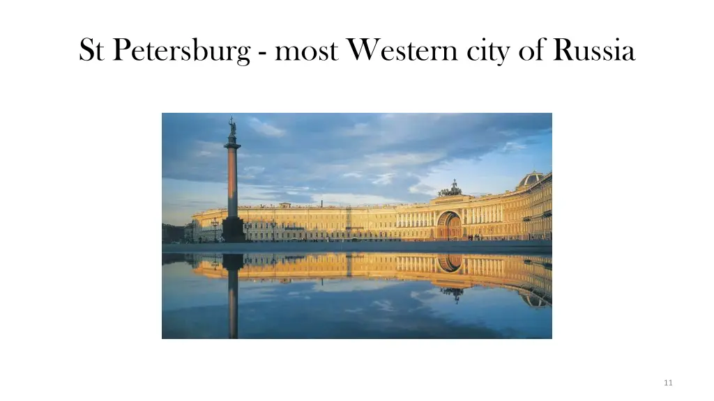 st petersburg most western city of russia