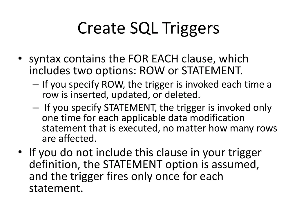 create sql triggers 2