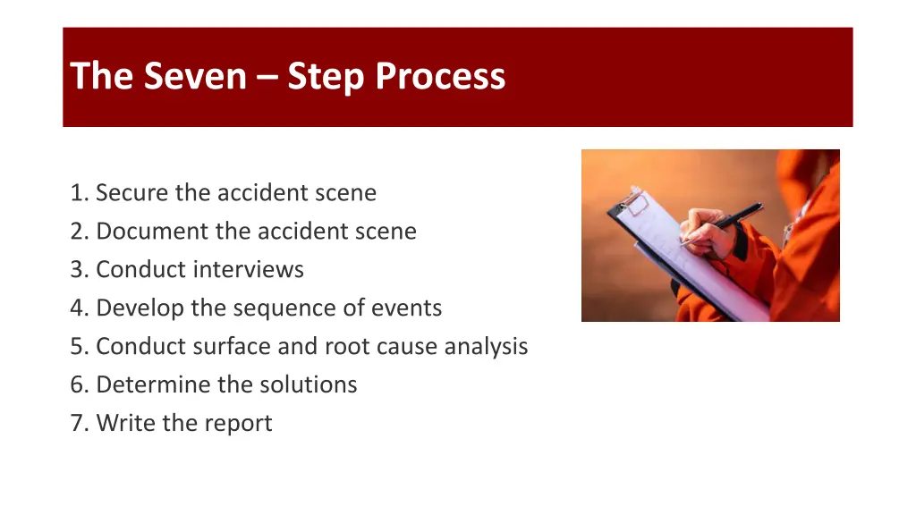 the seven step process