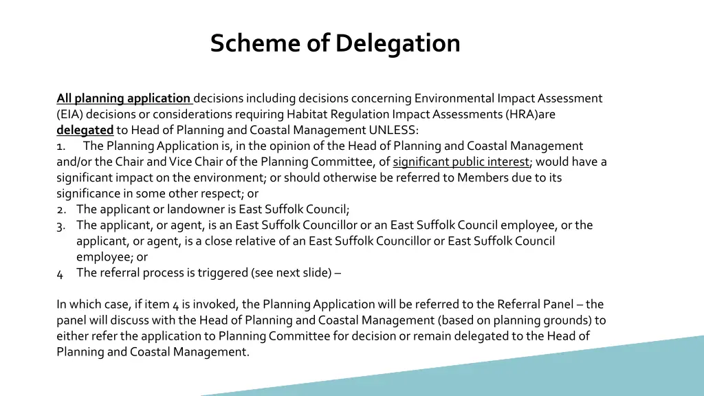 scheme of delegation