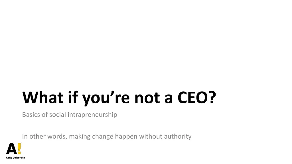 what if you re not a ceo basics of social