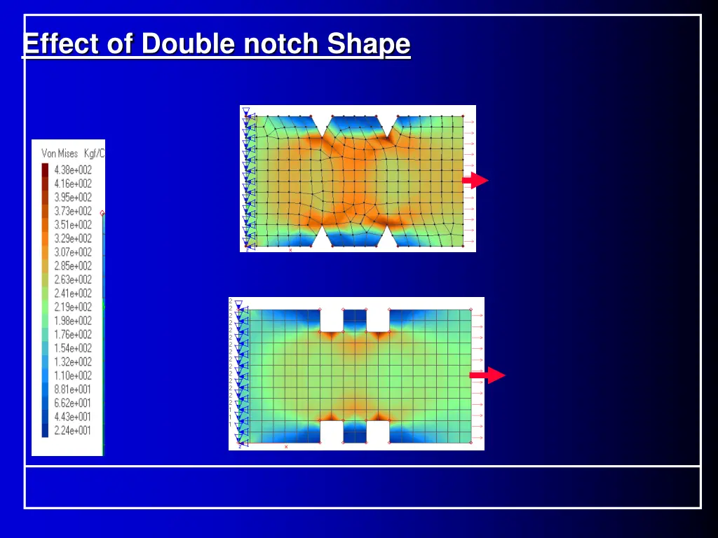 effect of double notch shape