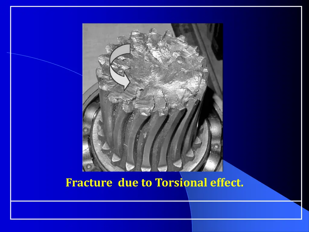 fracture due to torsional effect