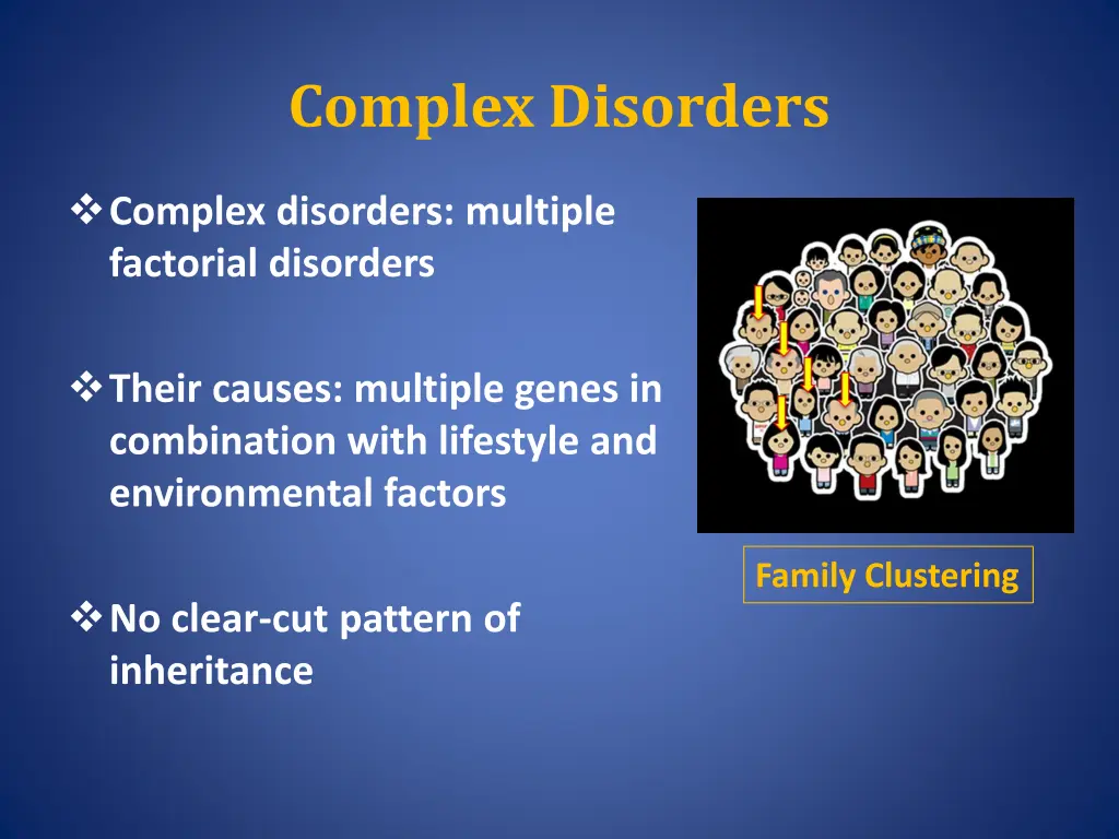 complex disorders