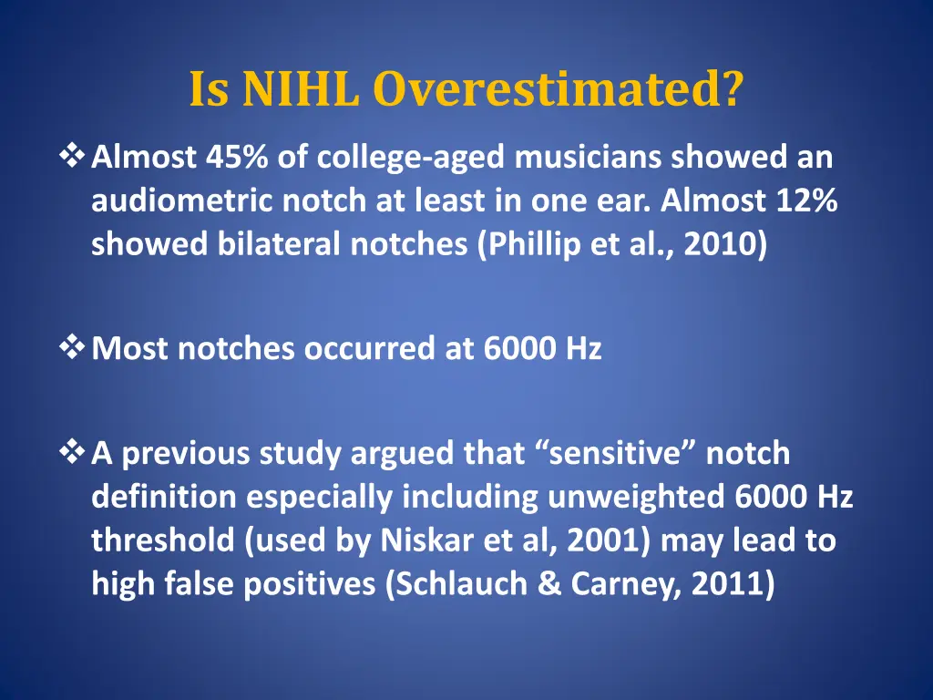 is nihl overestimated almost 45 of college aged