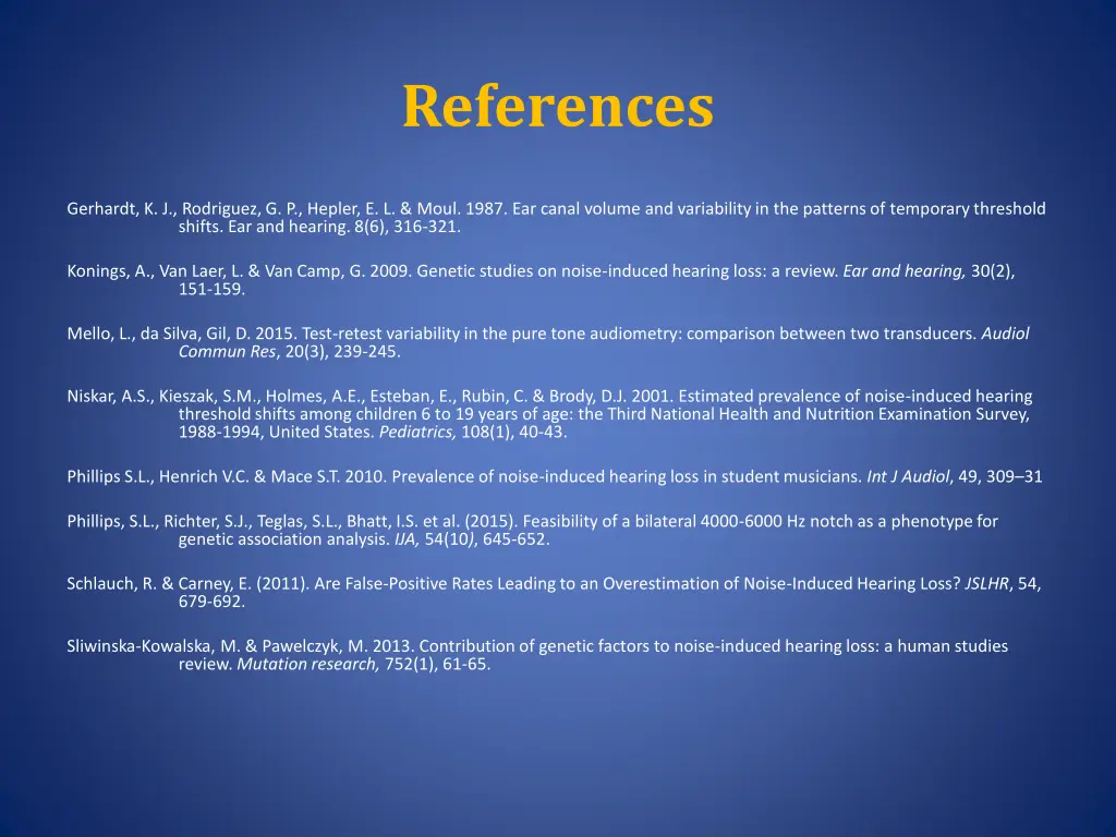 references