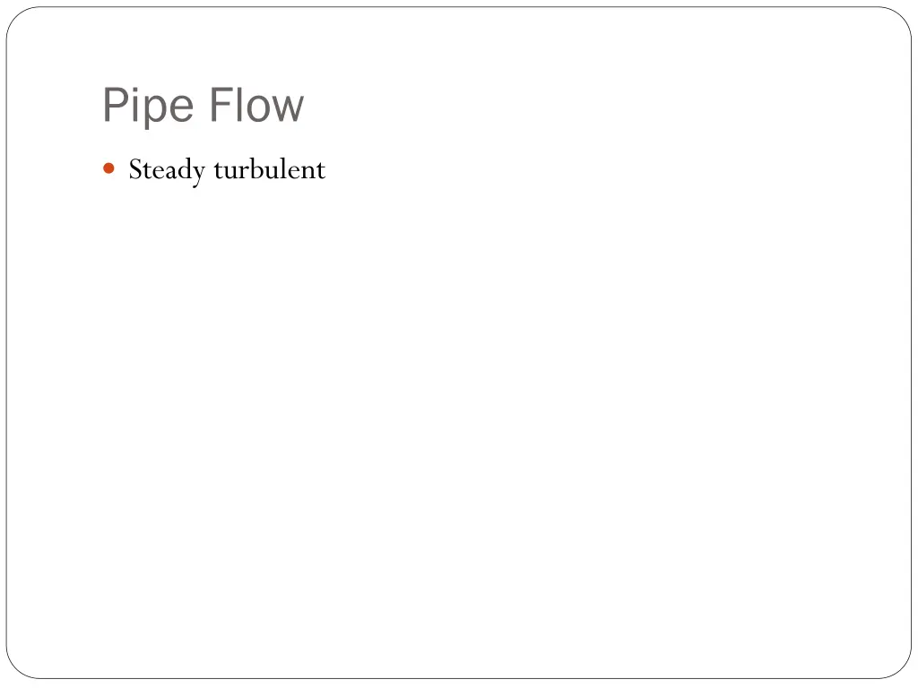 pipe flow