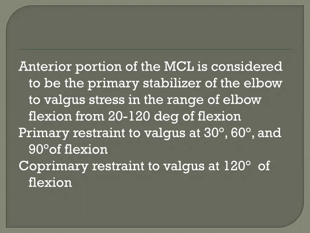 anterior portion of the mcl is considered