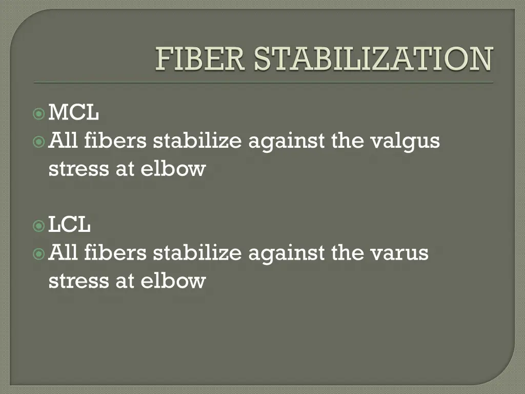 mcl all fibers stabilize against the valgus