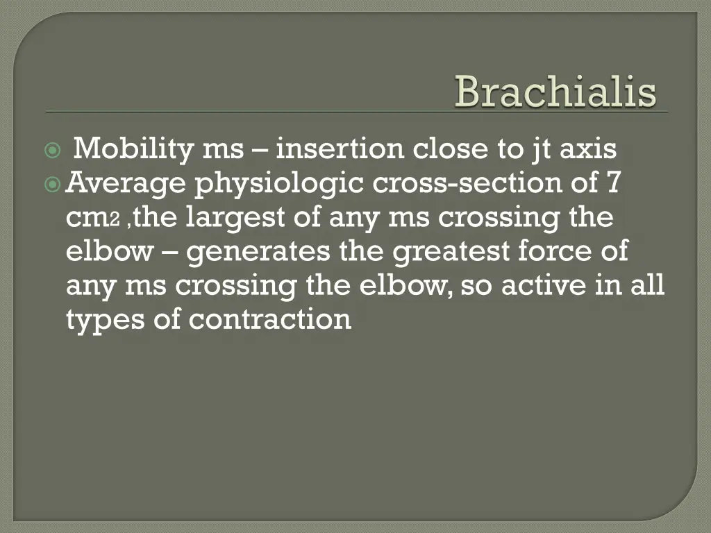 mobility ms insertion close to jt axis average