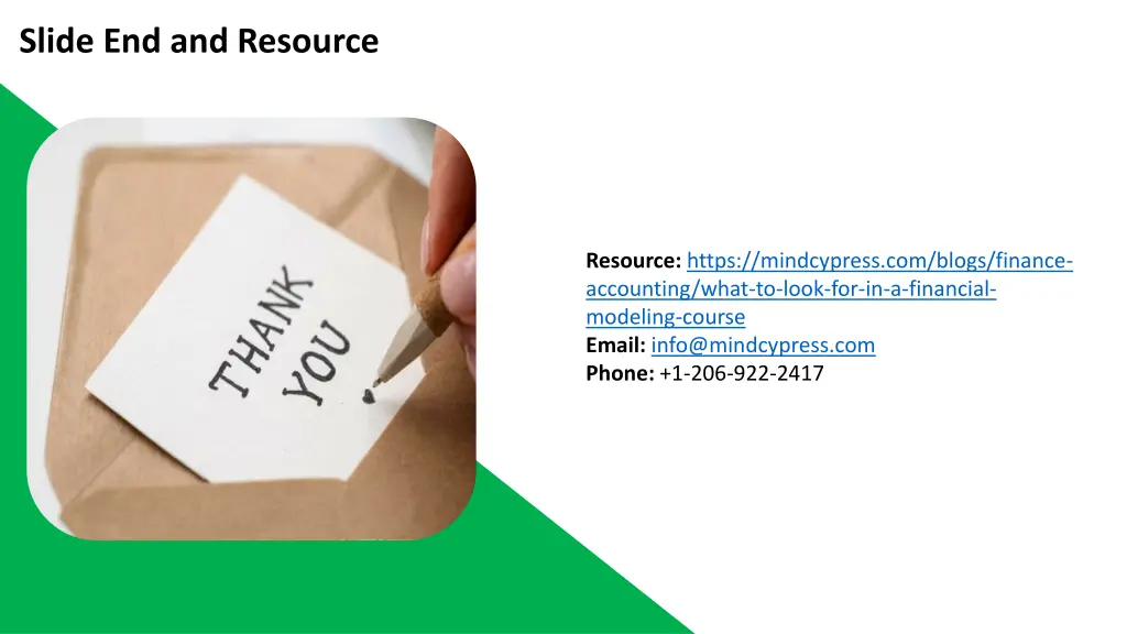 slide end and resource