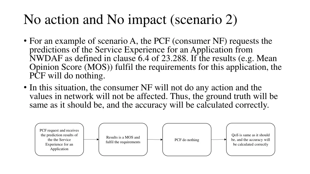 no action and no impact scenario 2