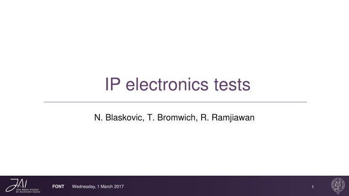 ip electronics tests