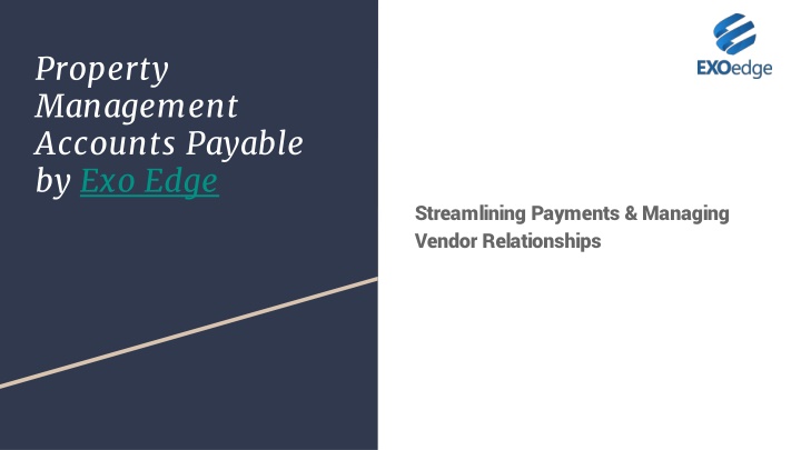 property management accounts payable by exo edge