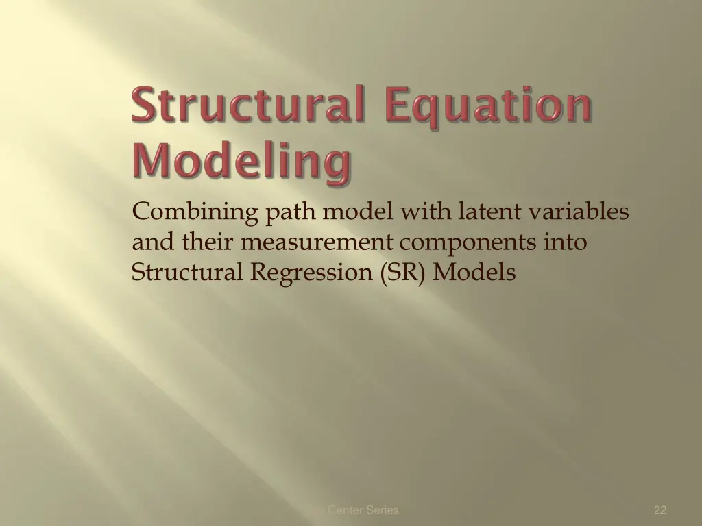 combining path model with latent variables