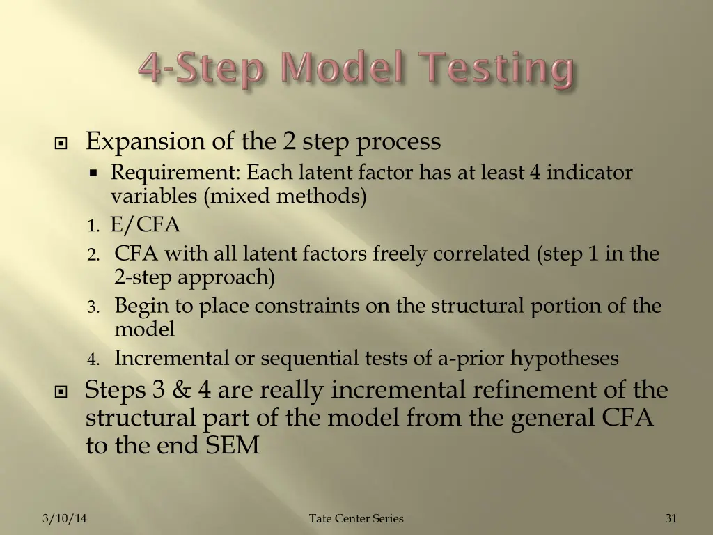 expansion of the 2 step process requirement each