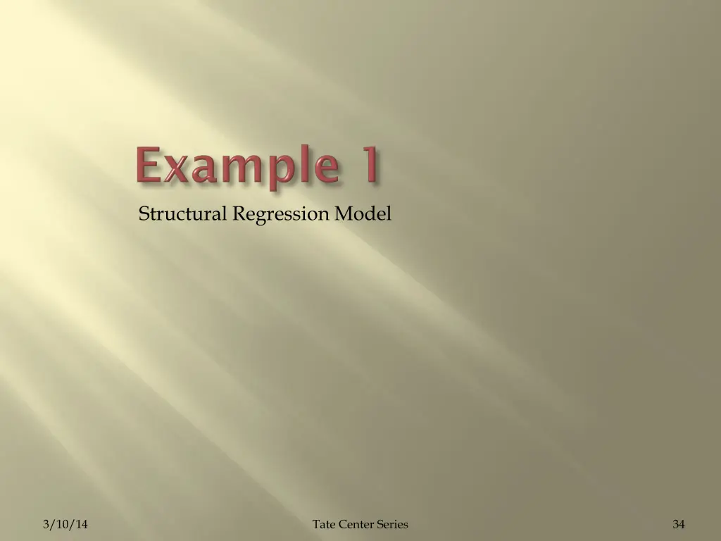 structural regression model