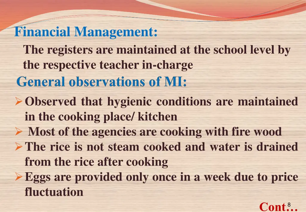 financial management the registers are maintained