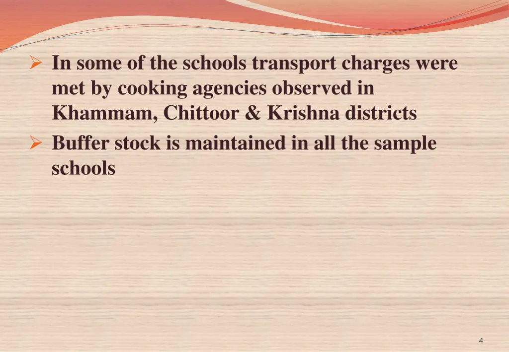 in some of the schools transport charges were