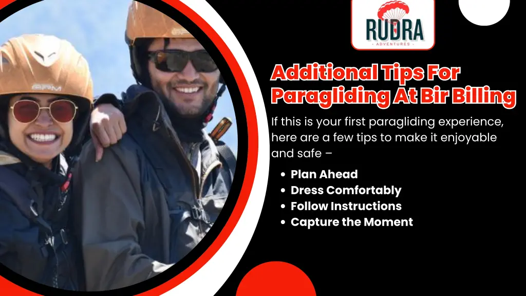 additional tips for paragliding at bir billing