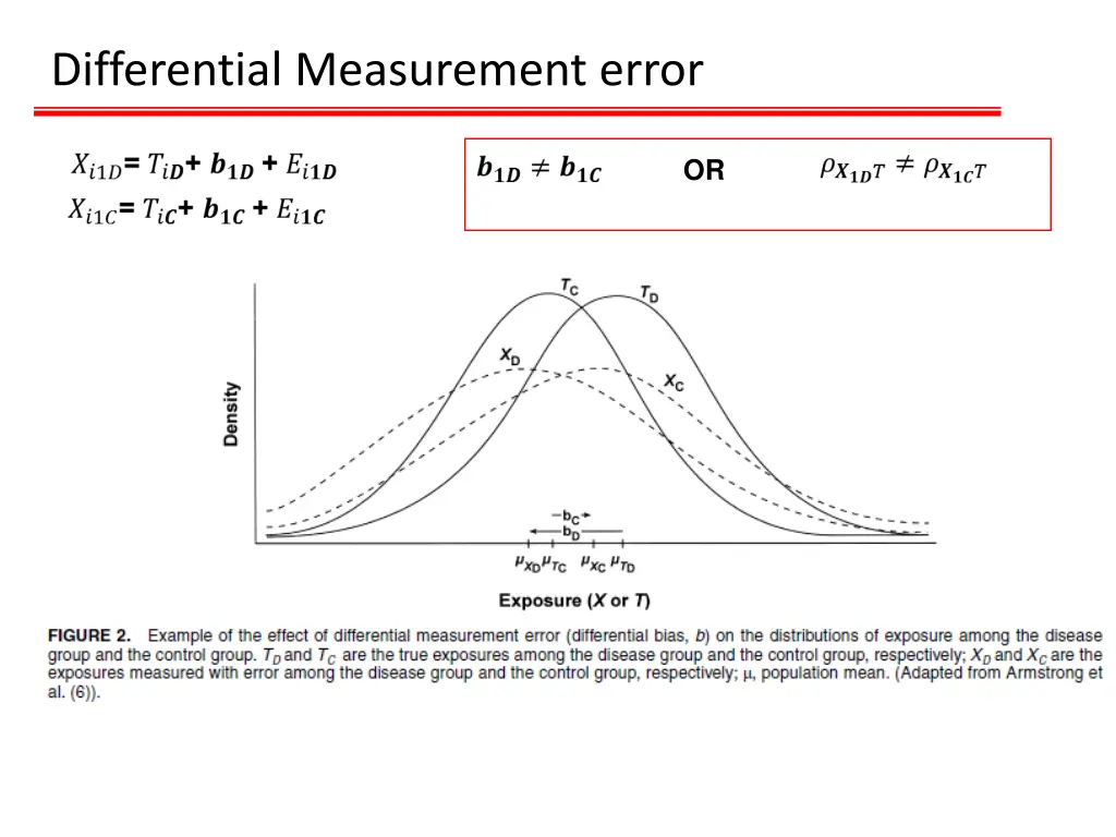 differential measurement error