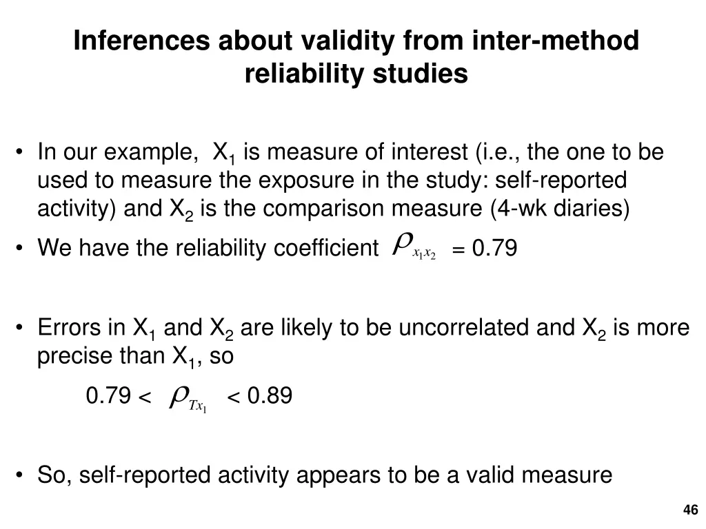 inferences about validity from inter method 1