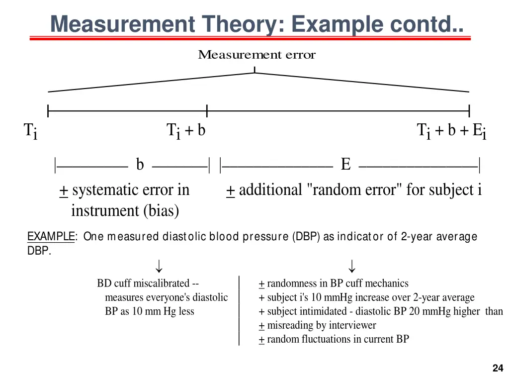 measurement theory example contd