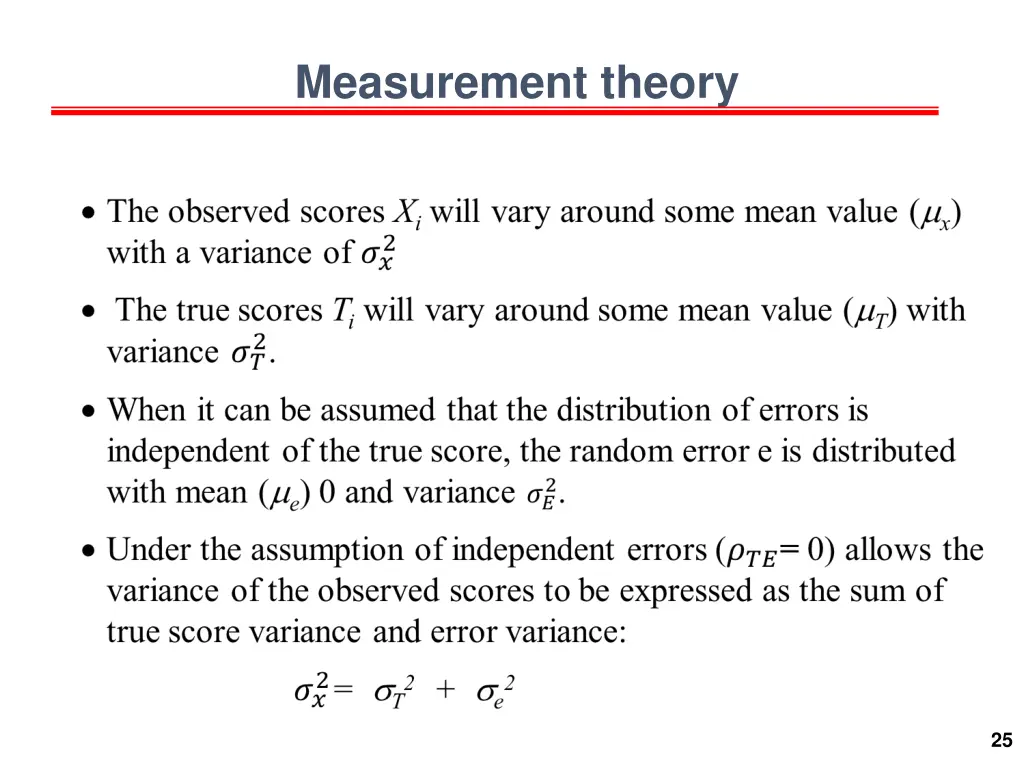 measurement theory