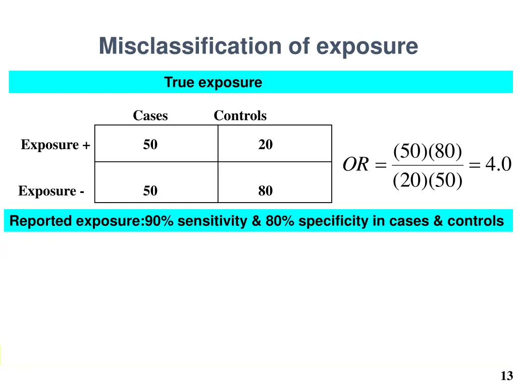 misclassification of exposure 1