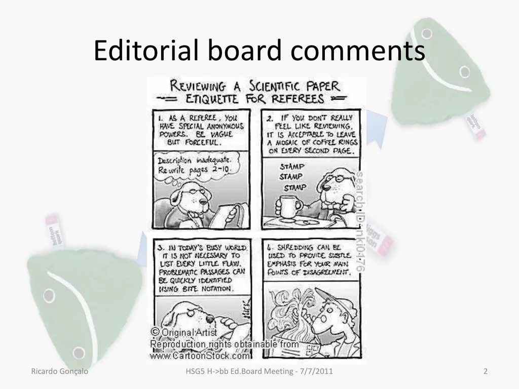 editorial board comments