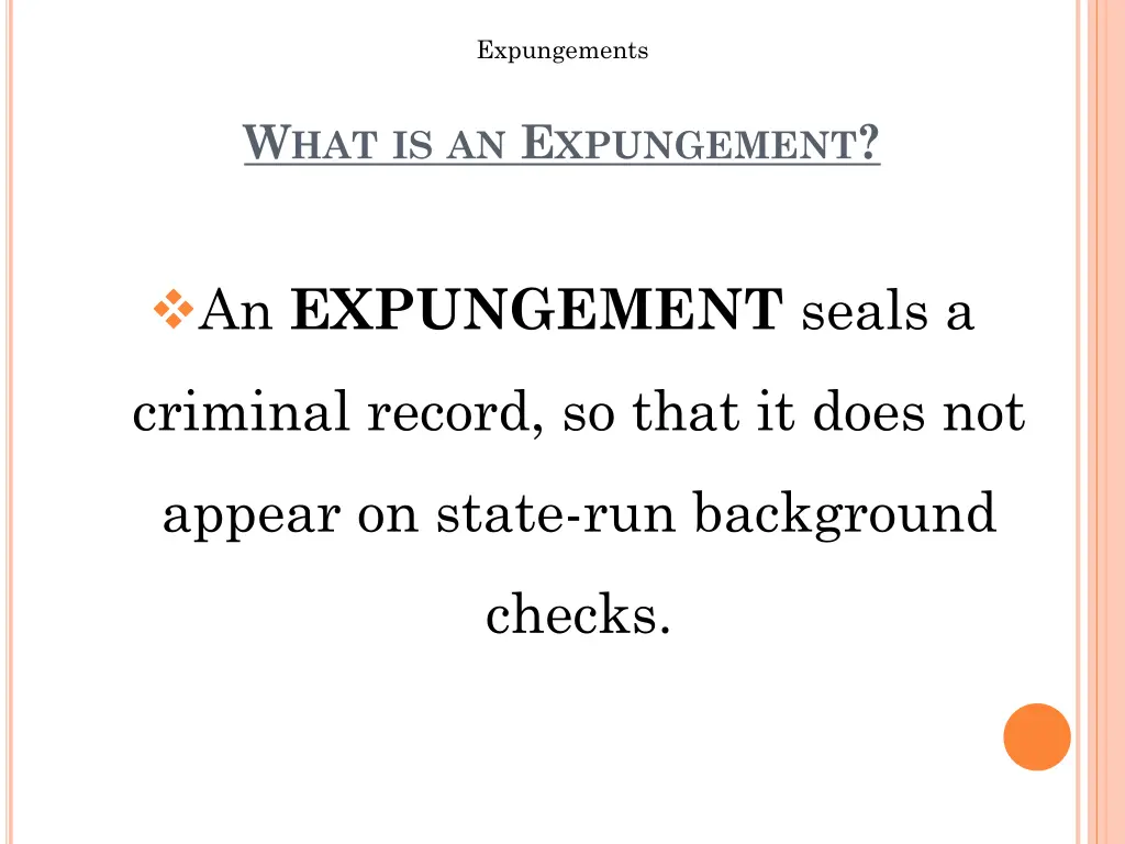 expungements 1