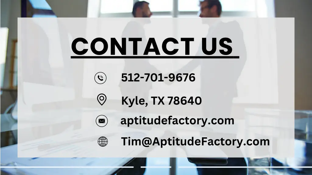 contact us