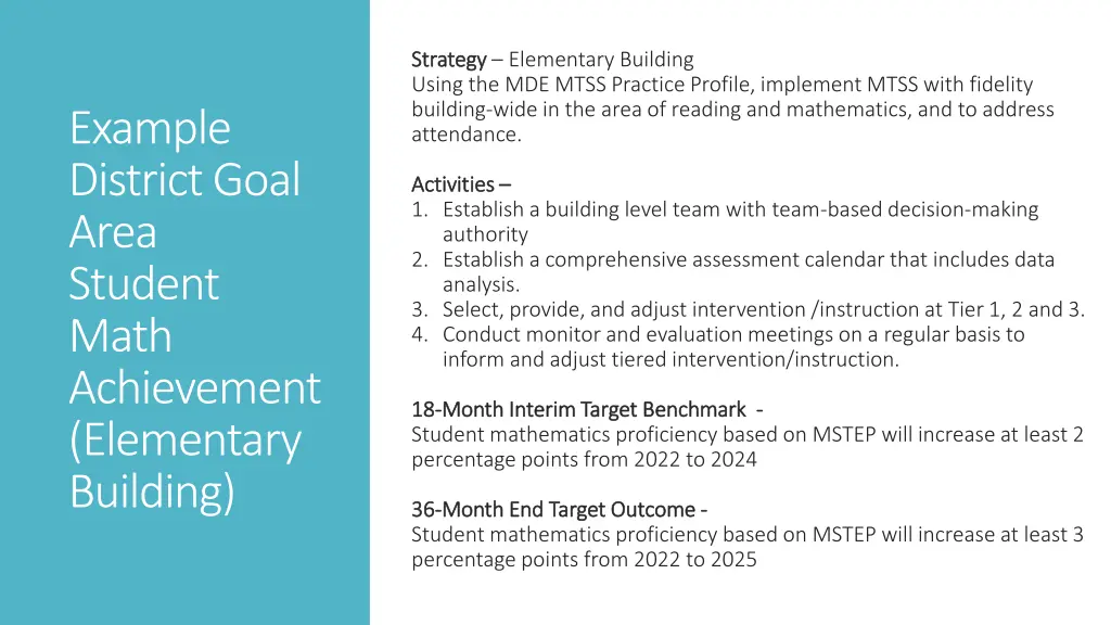 strategy strategy elementary building using