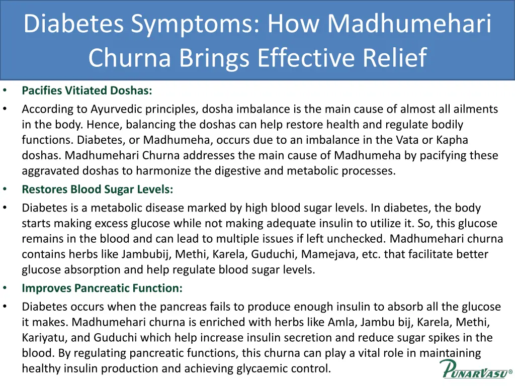 diabetes symptoms how madhumehari churna brings 2