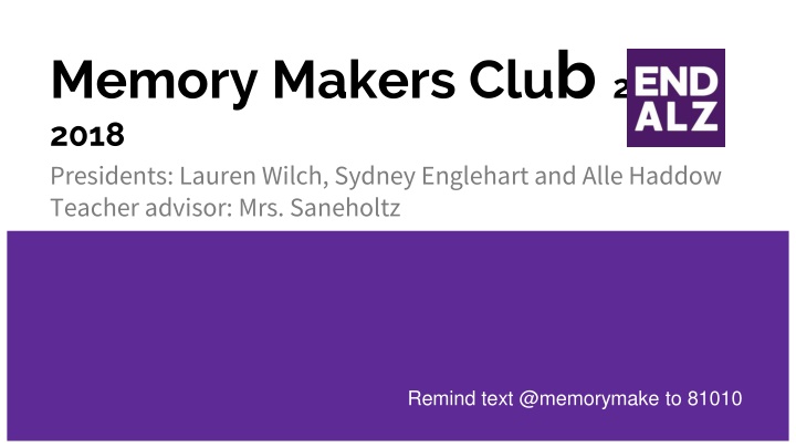 memory makers clu b 2017 2018 presidents lauren