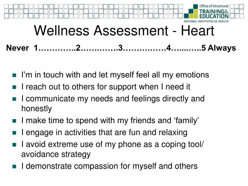 wellness assessment heart