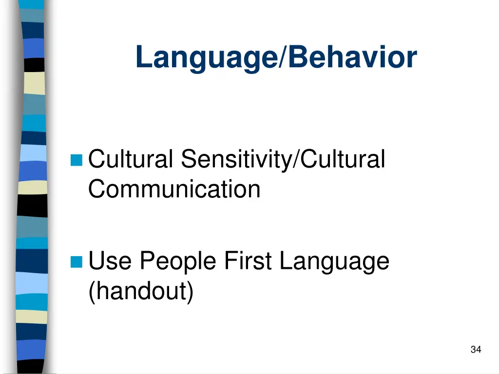 language behavior