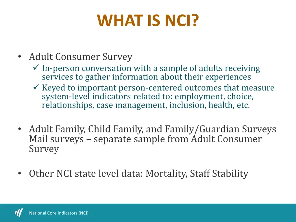 what is nci