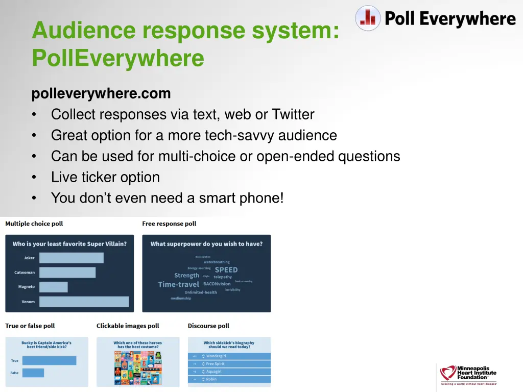 audience response system polleverywhere