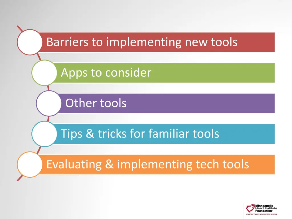 barriers to implementing new tools