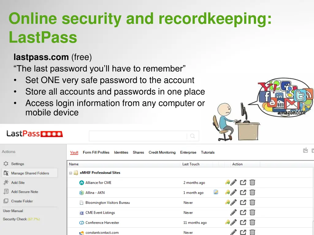 online security and recordkeeping lastpass