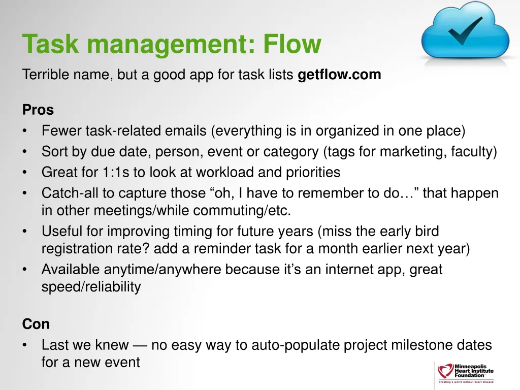 task management flow terrible name but a good