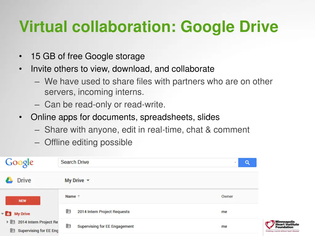 virtual collaboration google drive