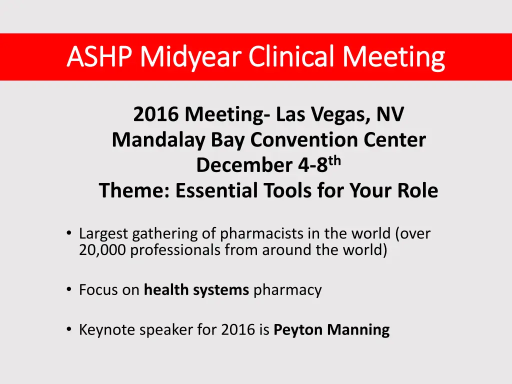 ashp midyear clinical meeting ashp midyear